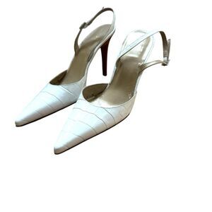 Stuart Weizmann White Sling-back shoes